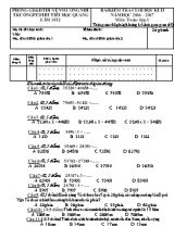 Bài kiểm tra cuối học kỳ II môn Toán Lớp 3 - Năm học 2016-2017 - Trường PTDTBT Tiểu học Quảng Lâm Số 2